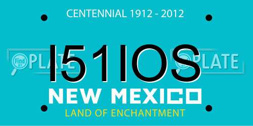 I51IOS New Mexico License Plate
