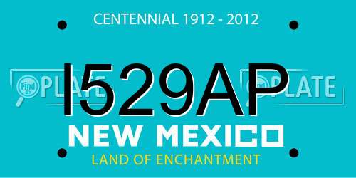 I529AP New Mexico License Plate