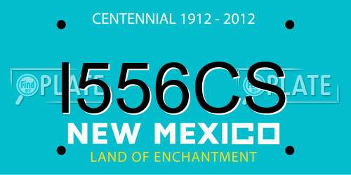 I556CS New Mexico License Plate
