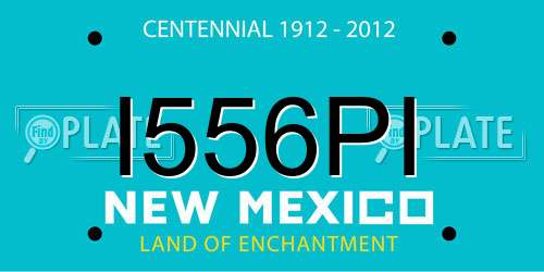 I556PI New Mexico License Plate