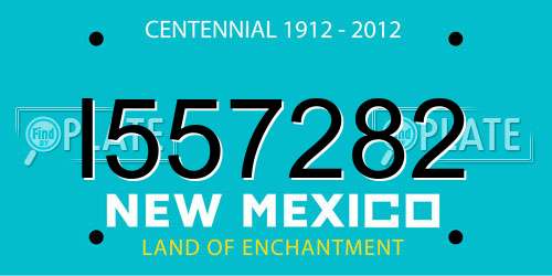 I557282 New Mexico License Plate