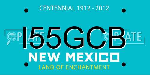 I55GCB New Mexico License Plate