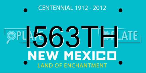I563TH New Mexico License Plate
