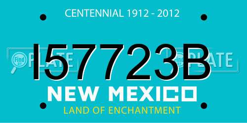 I57723B New Mexico License Plate