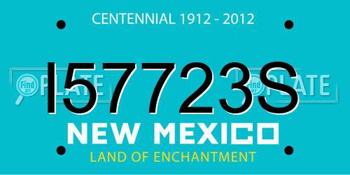 I57723S New Mexico License Plate