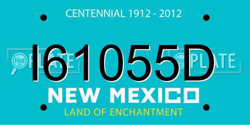I61055D New Mexico License Plate
