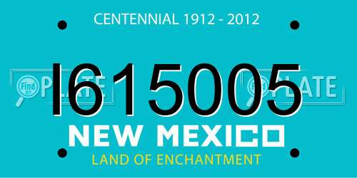 I615005 New Mexico License Plate