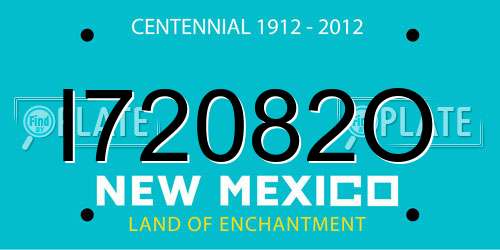 I72082O New Mexico License Plate