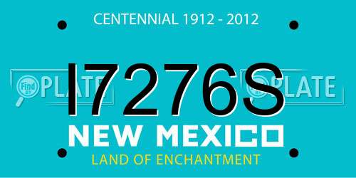 I7276S New Mexico License Plate
