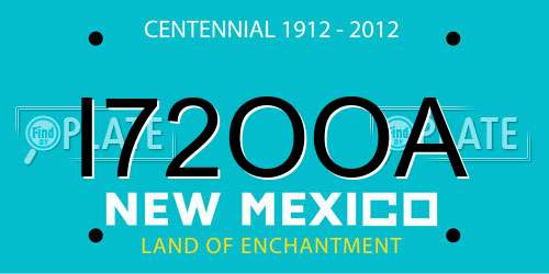 I72OOA New Mexico License Plate