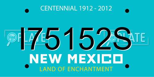 I75152S New Mexico License Plate