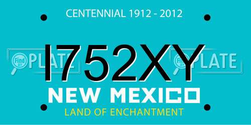 I752XY New Mexico License Plate
