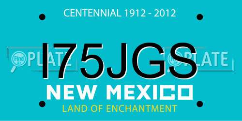 I75JGS New Mexico License Plate