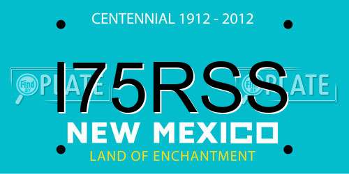 I75RSS New Mexico License Plate