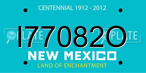 I77082O New Mexico License Plate