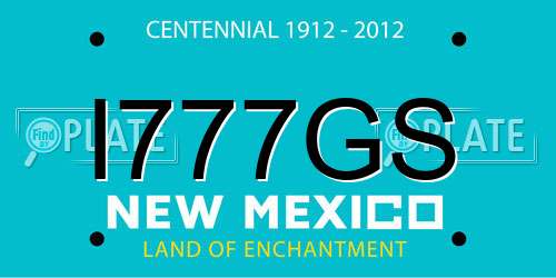 I777GS New Mexico License Plate