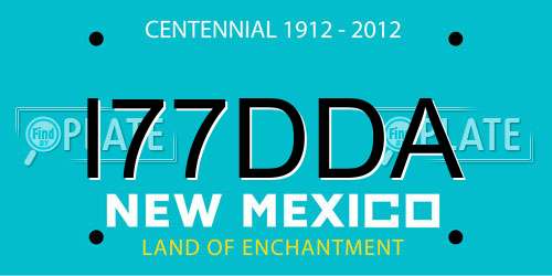 I77DDA New Mexico License Plate