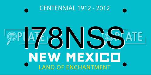 I78NSS New Mexico License Plate