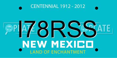 I78RSS New Mexico License Plate