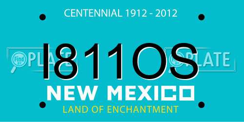 I811OS New Mexico License Plate
