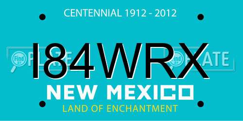 I84WRX New Mexico License Plate