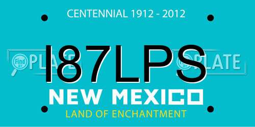 I87LPS New Mexico License Plate