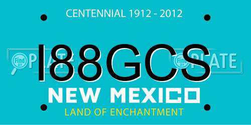 I88GCS New Mexico License Plate
