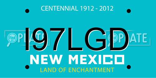 I97LGD New Mexico License Plate