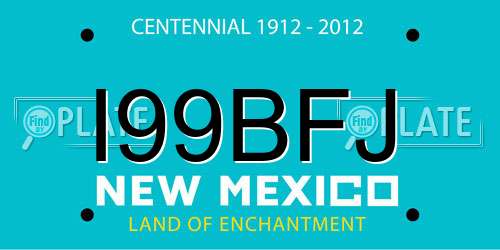 I99BFJ New Mexico License Plate
