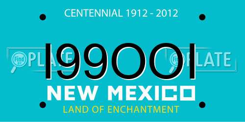 I99OOI New Mexico License Plate