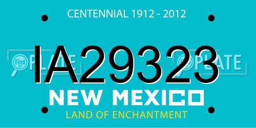 IA29323 New Mexico License Plate