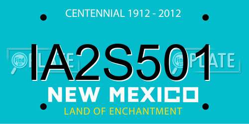 IA2S501 New Mexico License Plate