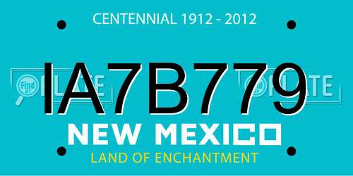 IA7B779 New Mexico License Plate