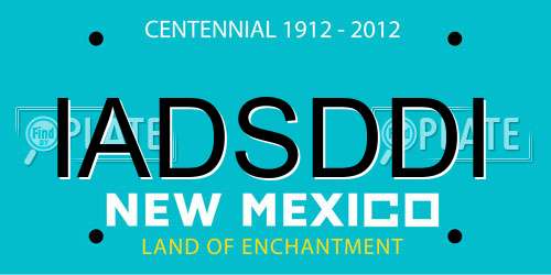 IADSDDI New Mexico License Plate