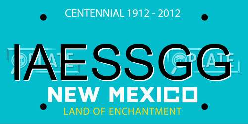 IAESSGG New Mexico License Plate