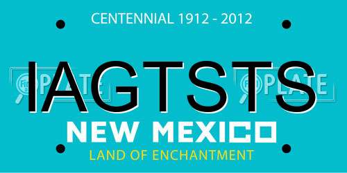 IAGTSTS New Mexico License Plate
