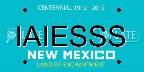 IAIESSS New Mexico License Plate