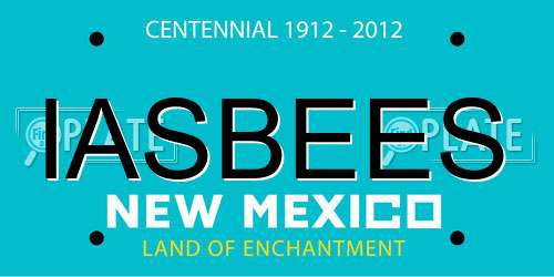 IASBEES New Mexico License Plate