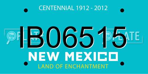IB06515 New Mexico License Plate