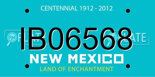 IB06568 New Mexico License Plate