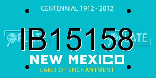 IB15158 New Mexico License Plate