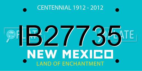 IB27735 New Mexico License Plate