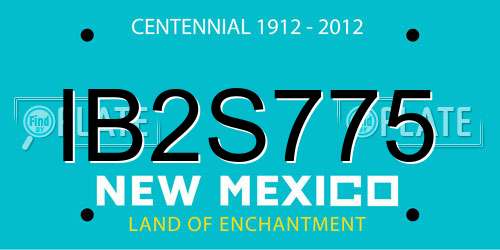 IB2S775 New Mexico License Plate