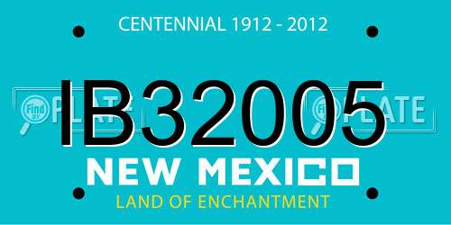 IB32005 New Mexico License Plate