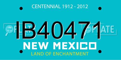IB40471 New Mexico License Plate
