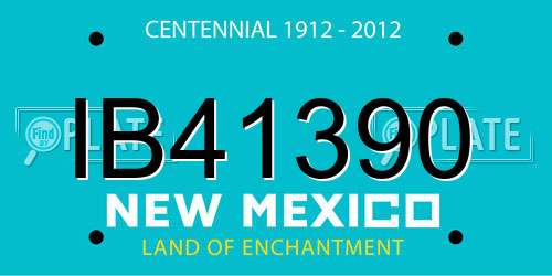 IB41390 New Mexico License Plate