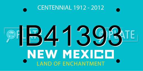 IB41393 New Mexico License Plate