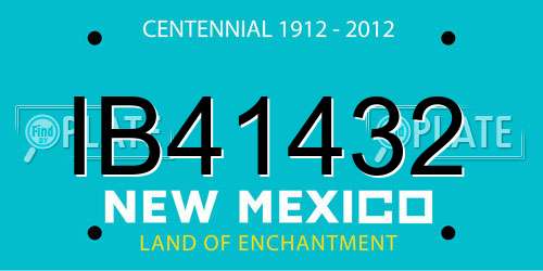 IB41432 New Mexico License Plate