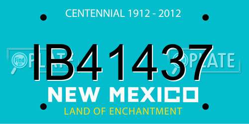 IB41437 New Mexico License Plate