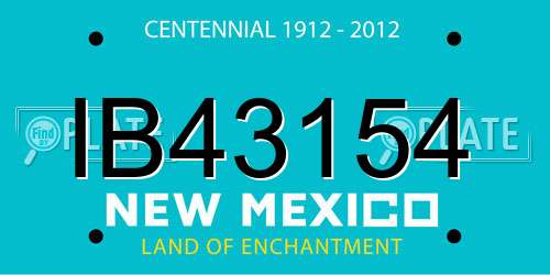 IB43154 New Mexico License Plate
